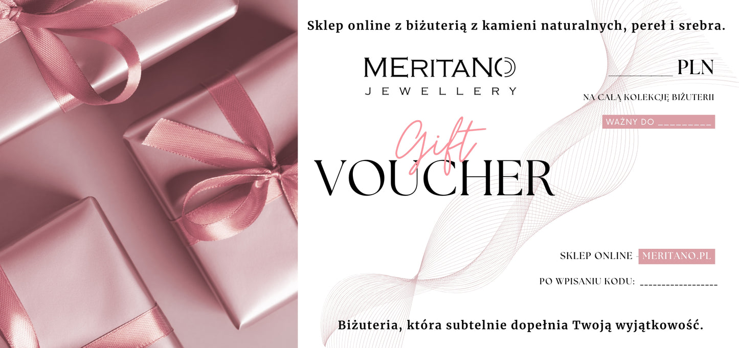voucher na zakup biżuterii w sklepie online Meritano