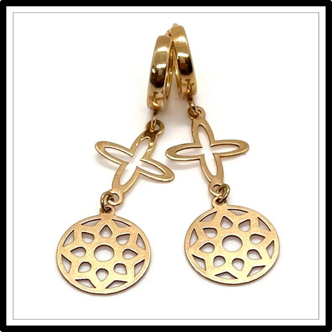 Wiszące kolczyki gwiazdy