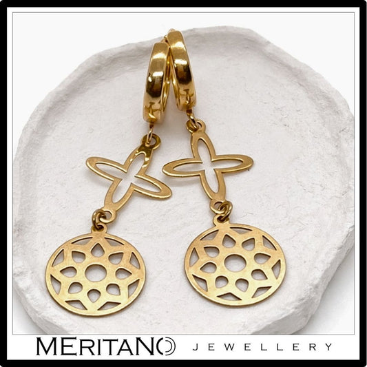 Wiszące kolczyki gwiazdy Wiszące kolczyki gwiazdy