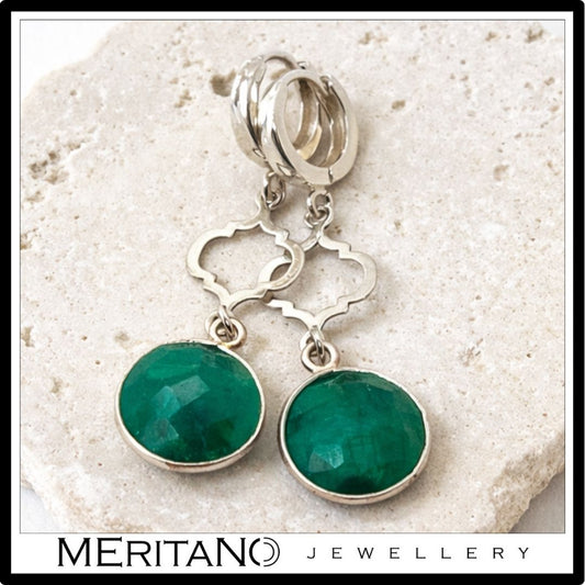 wiszące kolczyki z nefrytem wiszące kolczyki z nefrytem