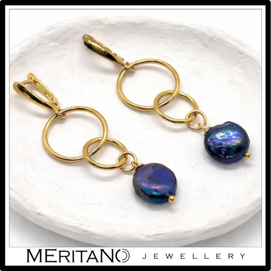 Kolczyki koła z perłami Kolczyki koła z perłami