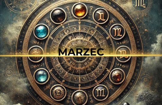 Koło czasu miesięcy - energia kamieni naturalnych na marzec - kamienie na początek wiosny