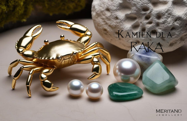 Kamienie dla Raka – kamień księżycowy, perła i jadeit, symbol równowagi emocjonalnej, bezpieczeństwa i intuicji w biżuterii z kamieni naturalnych