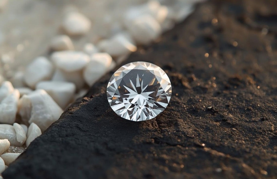 Diament – kamień urodzinowy kwietnia, naturalny brylant w szlifie okrągłym