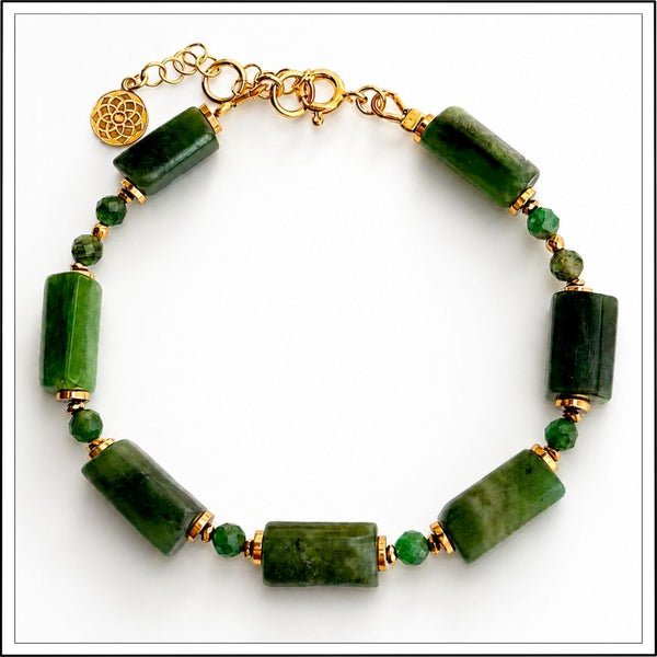 Bransoletka z nefrytem | Velora Jade N°0136