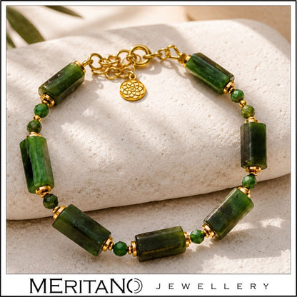 Nefryt – bransoletka z zielonym kamieniem jade