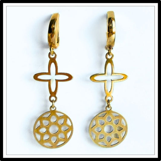 Złote kolczyki gwiazdy | Wytrwałość N°0077